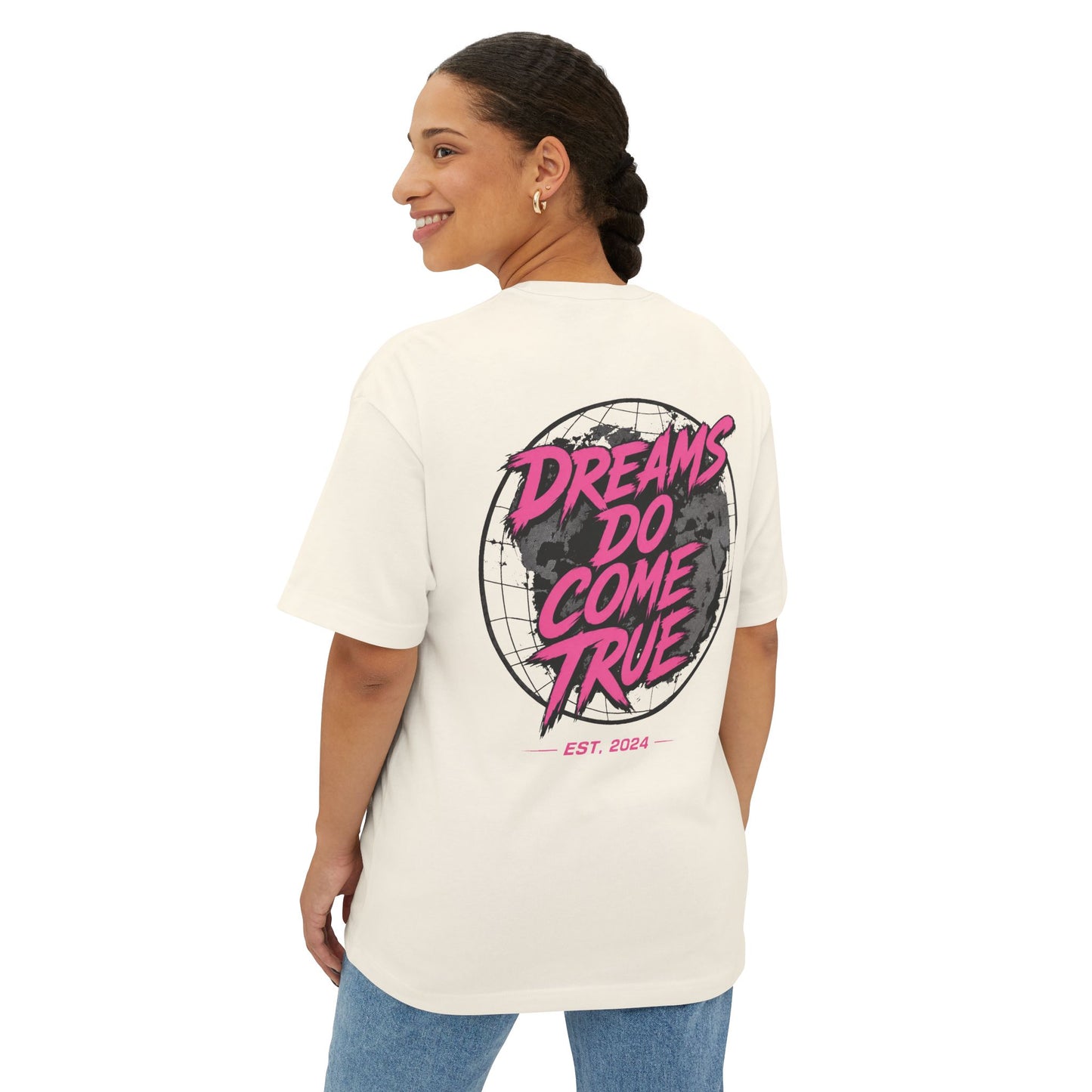 Pink Dreams Do Come True Oversized Tee