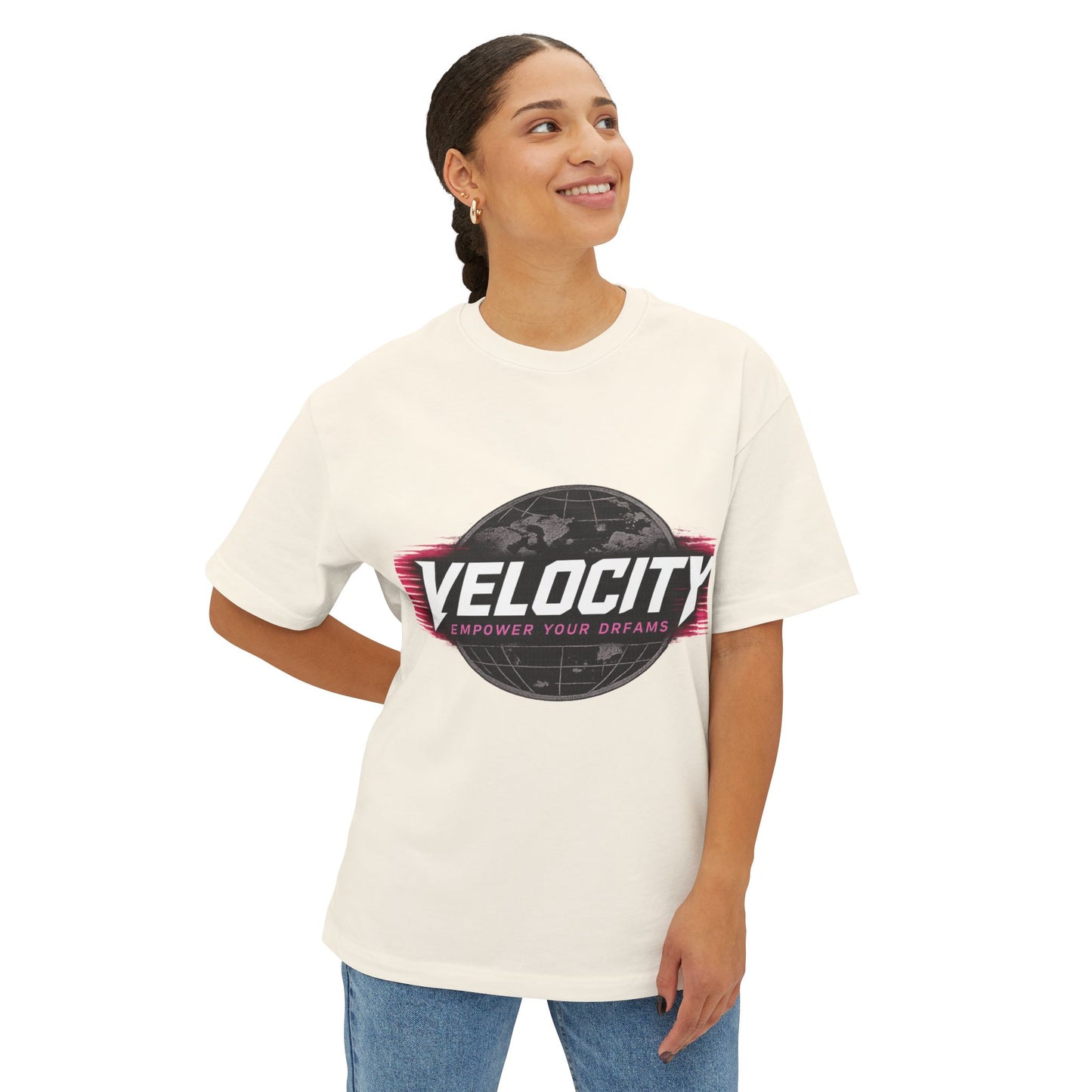 Pink Velocity "Dreams Do Come True" Oversized Tee
