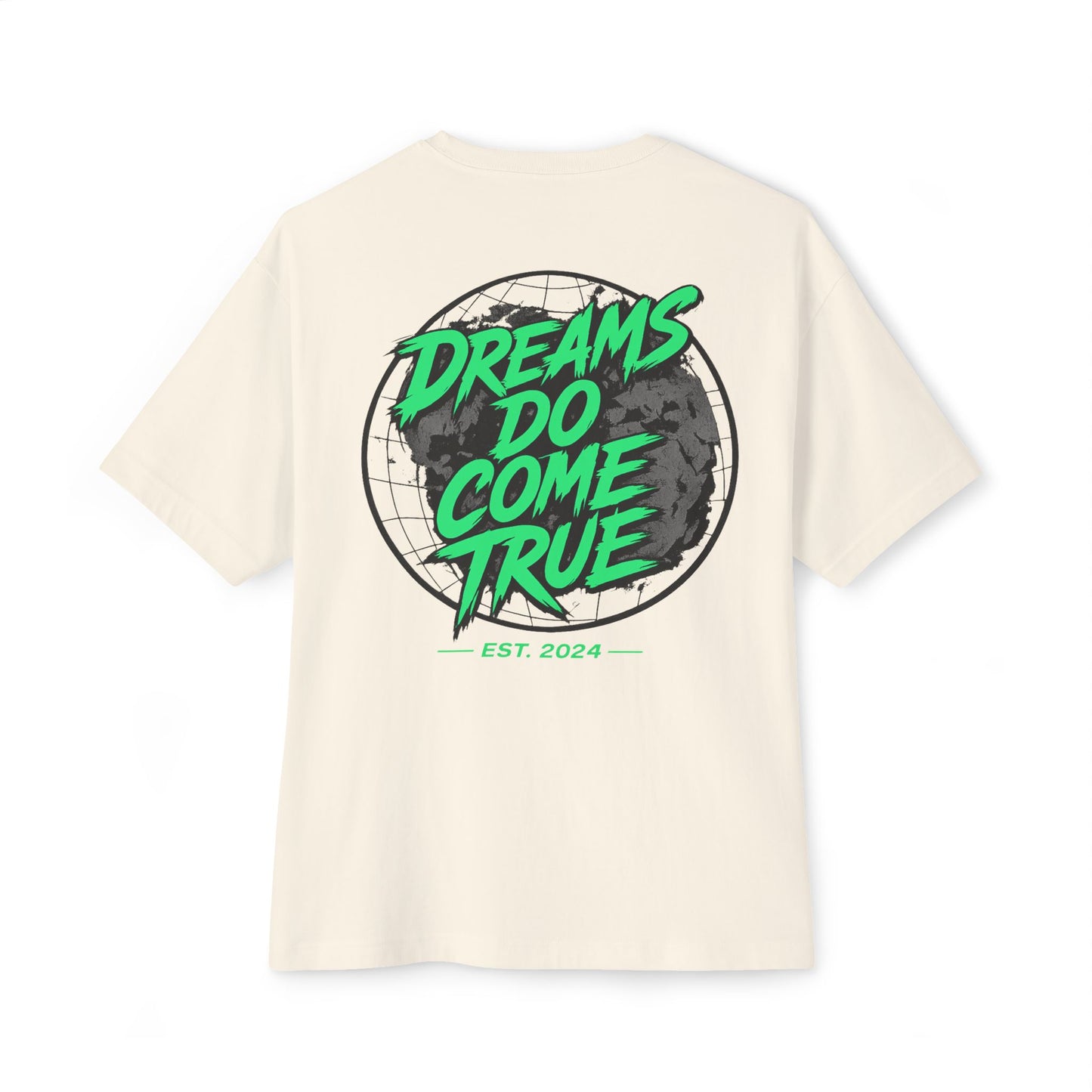 Green 'Dreams Do Come True' Oversized Tee